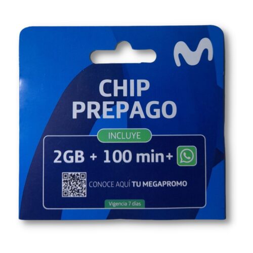Chip Prepago Movistar Pack 100 Unidades