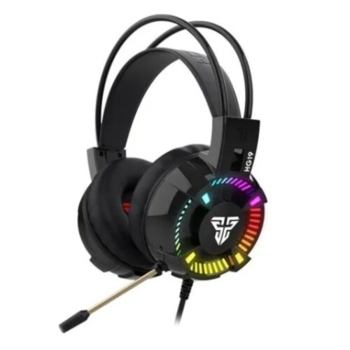 Audífono Gamer Fantech RGB HG19 Iris color Negro