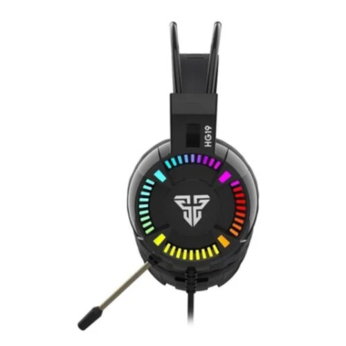 Audífono Gamer Fantech RGB HG19 Iris color Negro