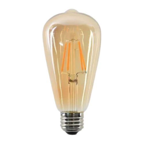 Ampolleta Vintage Led Filamento E27 8w Luz Cálida