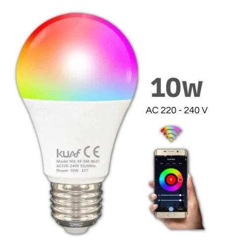 Ampolleta Inteligente Wifi LED E27 10W RGB