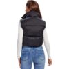 Parka Puffer Standard Mujer Sin Mangas Color Negro - Imagen 3