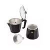 Cafetera Italiana Moka 6 Tazas 300 CC Color Negro - Imagen 3