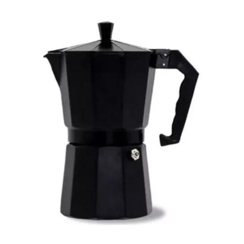 Cafetera Italiana Moka 9 Tazas 450 Cc Color Negro