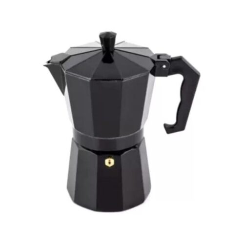 Cafetera Italiana Moka 6 Tazas 300 CC Color Negro